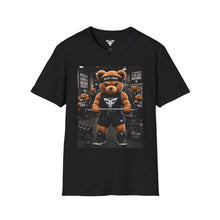 Cargar imagen en el visor de la galería, Bear Powerlifting T-Shirt — 'Train Hard' Gym Tee for Weightlifters
