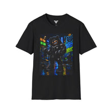 Load image into Gallery viewer, Bear Beast Mode T‑Shirt — "No Pain No Gain" Neon Fitness Graphic Tee