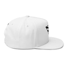 Cargar imagen en el visor de la galería, Embroidered Triangle Logo Flat Bill Cap — Snapback Streetwear Hat
